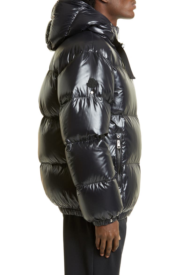 6 Moncler 1017 Alyx 9SM Almondis Short Down Jacket, Alternate, color, BLACK