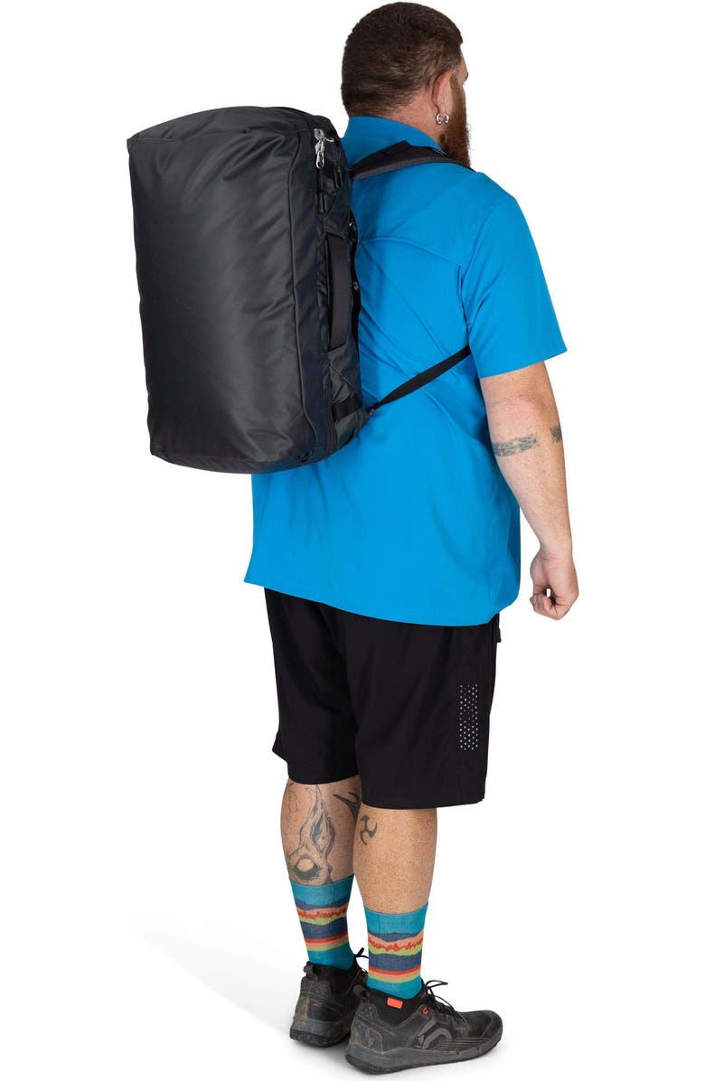 Osprey Transporter 44-Liter Squffel Duffle Luggage, Alternate, color, Raven Black/Black