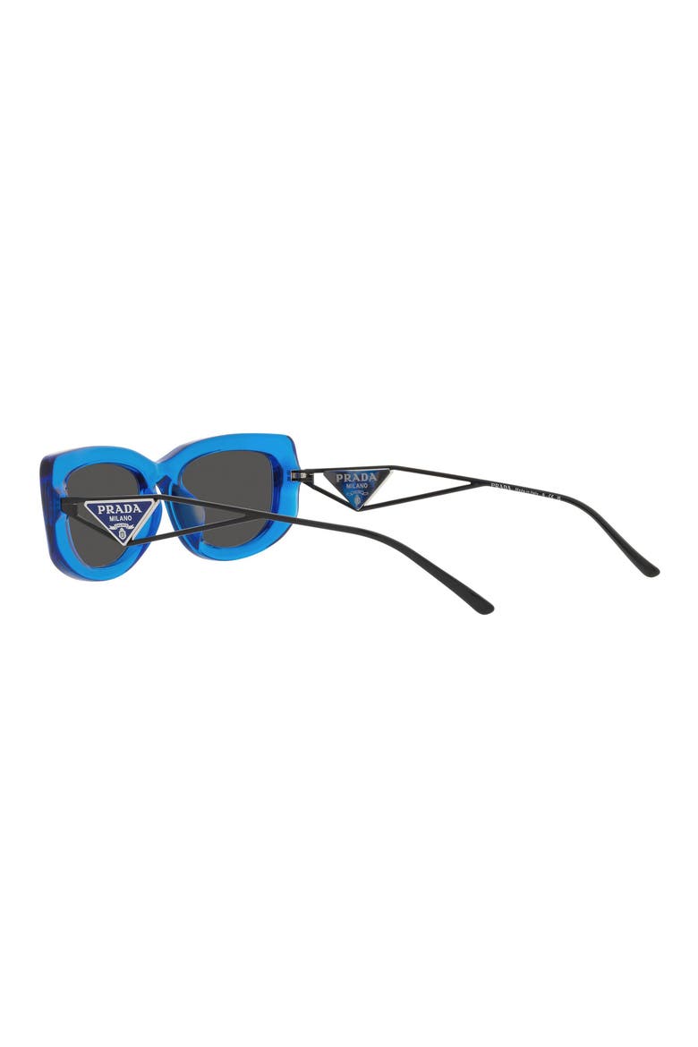 53mm Rectangular Sunglasses, Alternate, color, BLUE