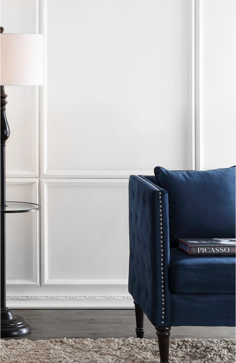 JONATHAN Y Laine 60" Metal/Glass LED Side Table and Floor Lamp, Oil Rubbed Bronze, Alternate, color, Oil Rubbed Bronze