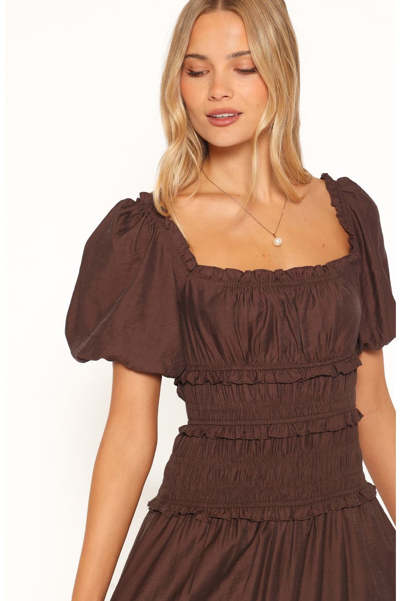 Doralee Maxi Dress, Alternate, color, BROWN