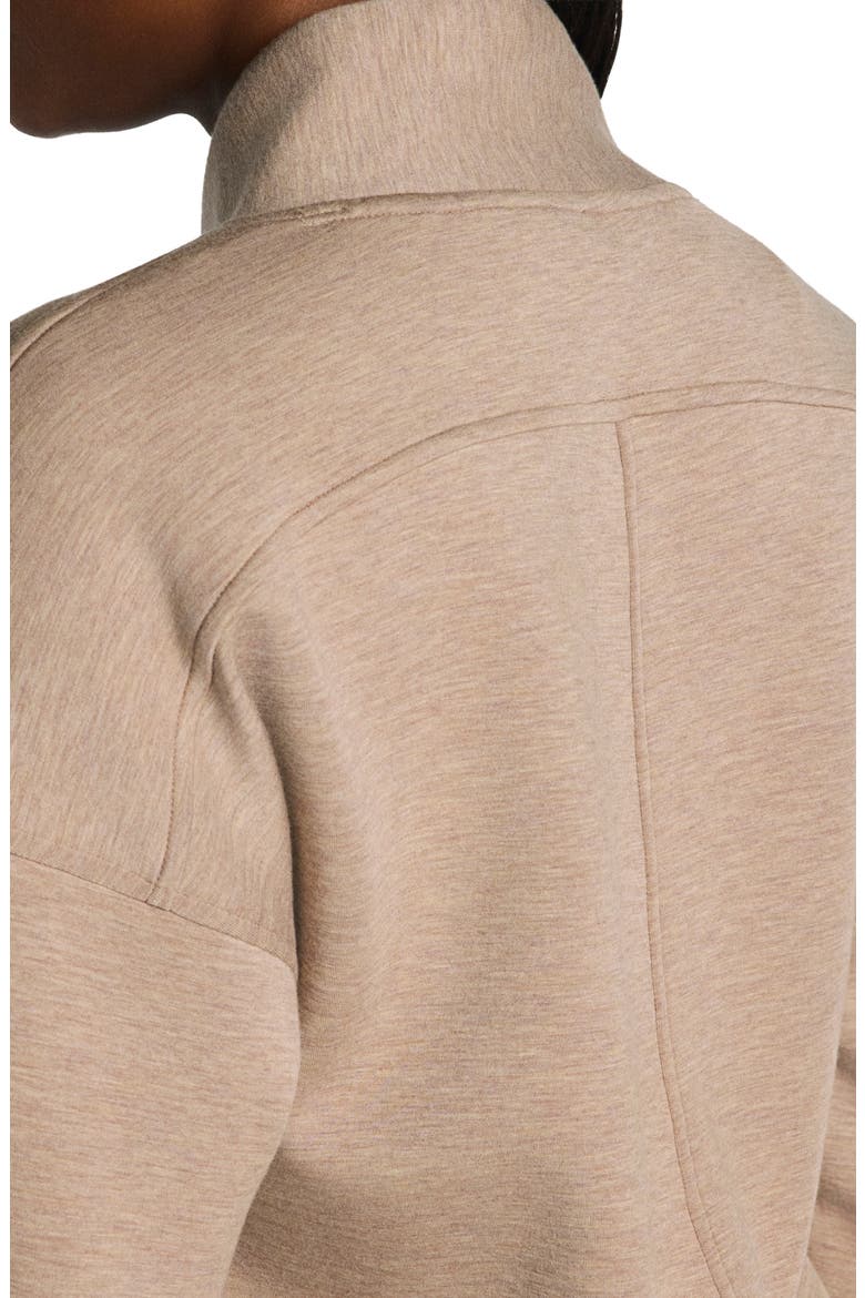 AirEssentials Shawl Collar Half Zip Pullover, Alternate, color, DUNE HEATHER