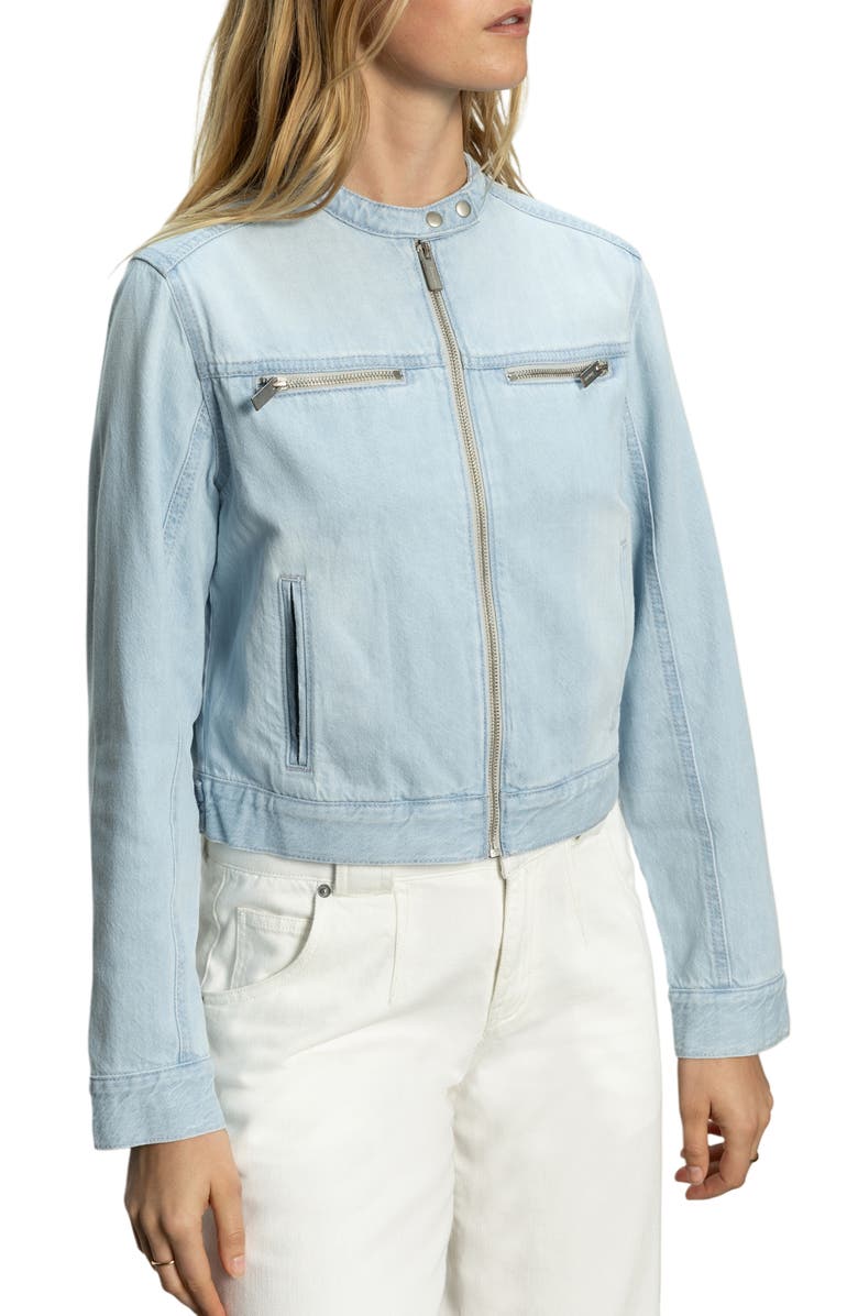 Sanctuary Denim Moto Jacket, Alternate, color,