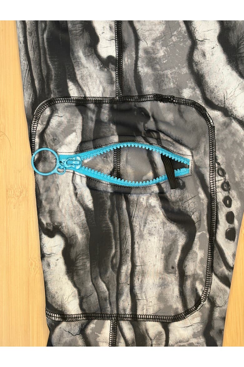 Men's Full-Body One-Piece Swimsuit - UPF 50+, Alternate, color, Abstract Marbled Cracked