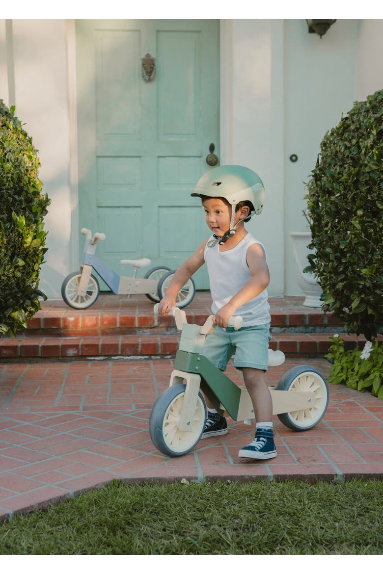 Evolutive Wooden Balance Bike - 3 in 2, Alternate, color, Ocean
