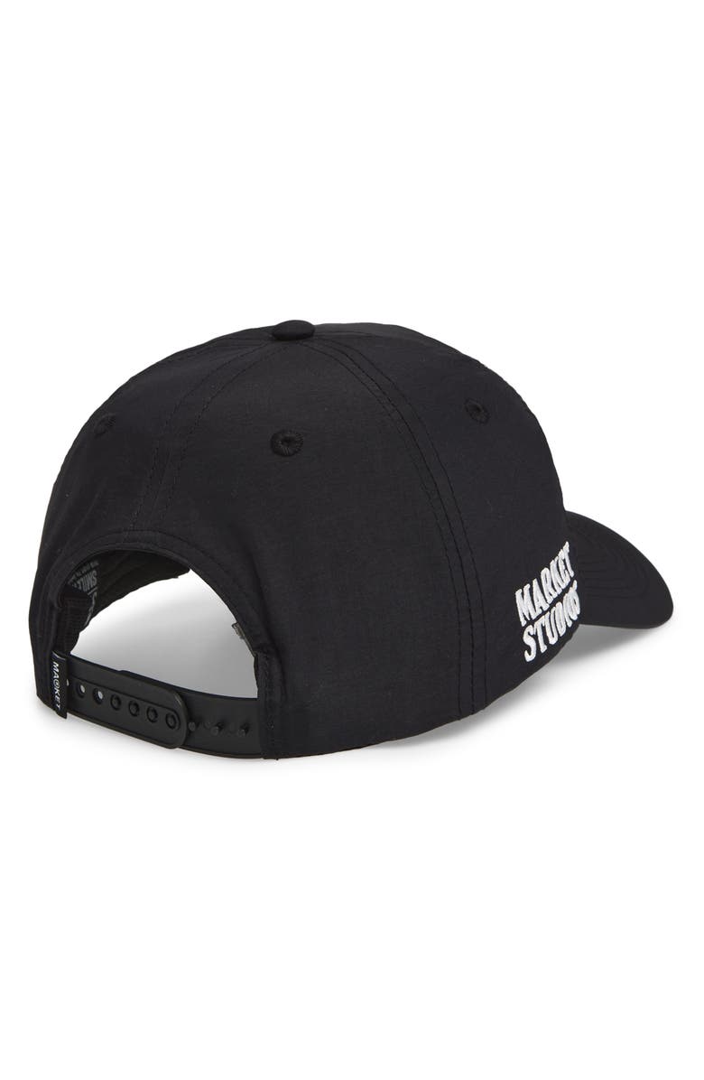 MARKET SMILEY<sup>®</sup> Patch Snapback Baseball Cap, Alternate, color, Black