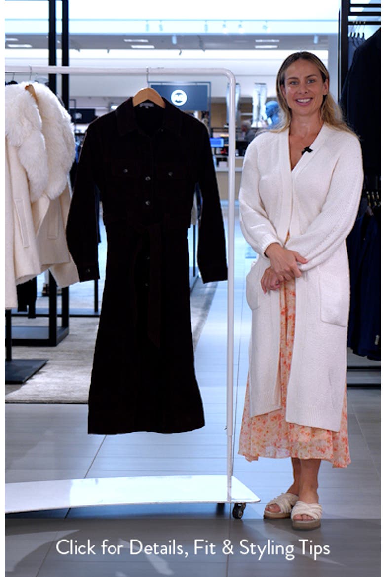 Long Sleeve Corduroy Shirtdress video