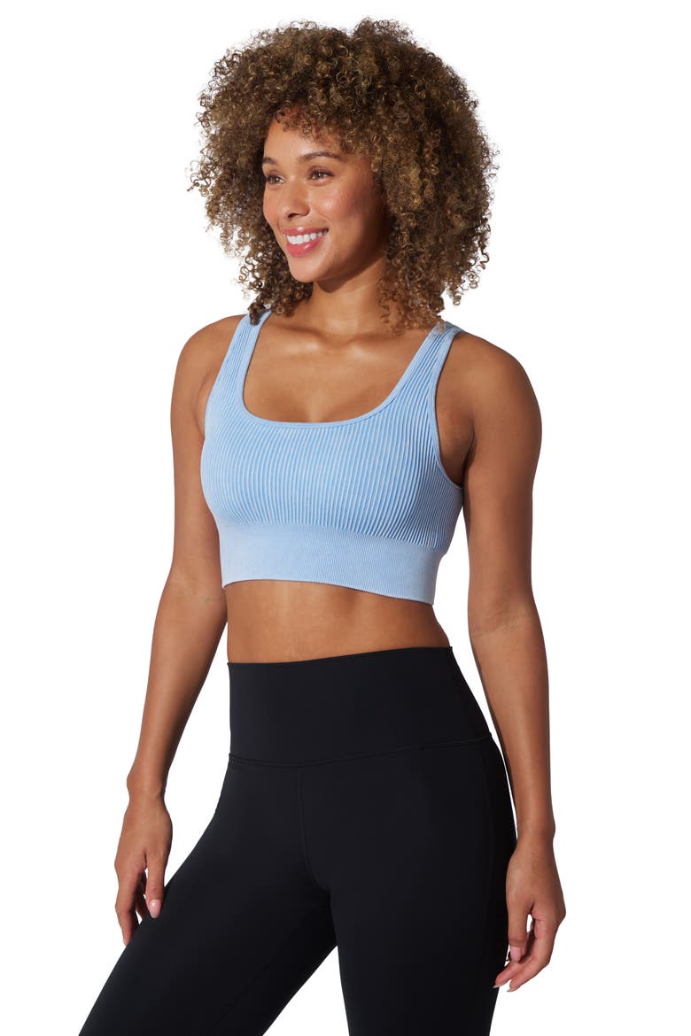 Assorted 2-Pack Veyra Rib Seamless Sports Bras, Alternate, color, DELLA ROBBIA BLUE/ WHITE DOVE
