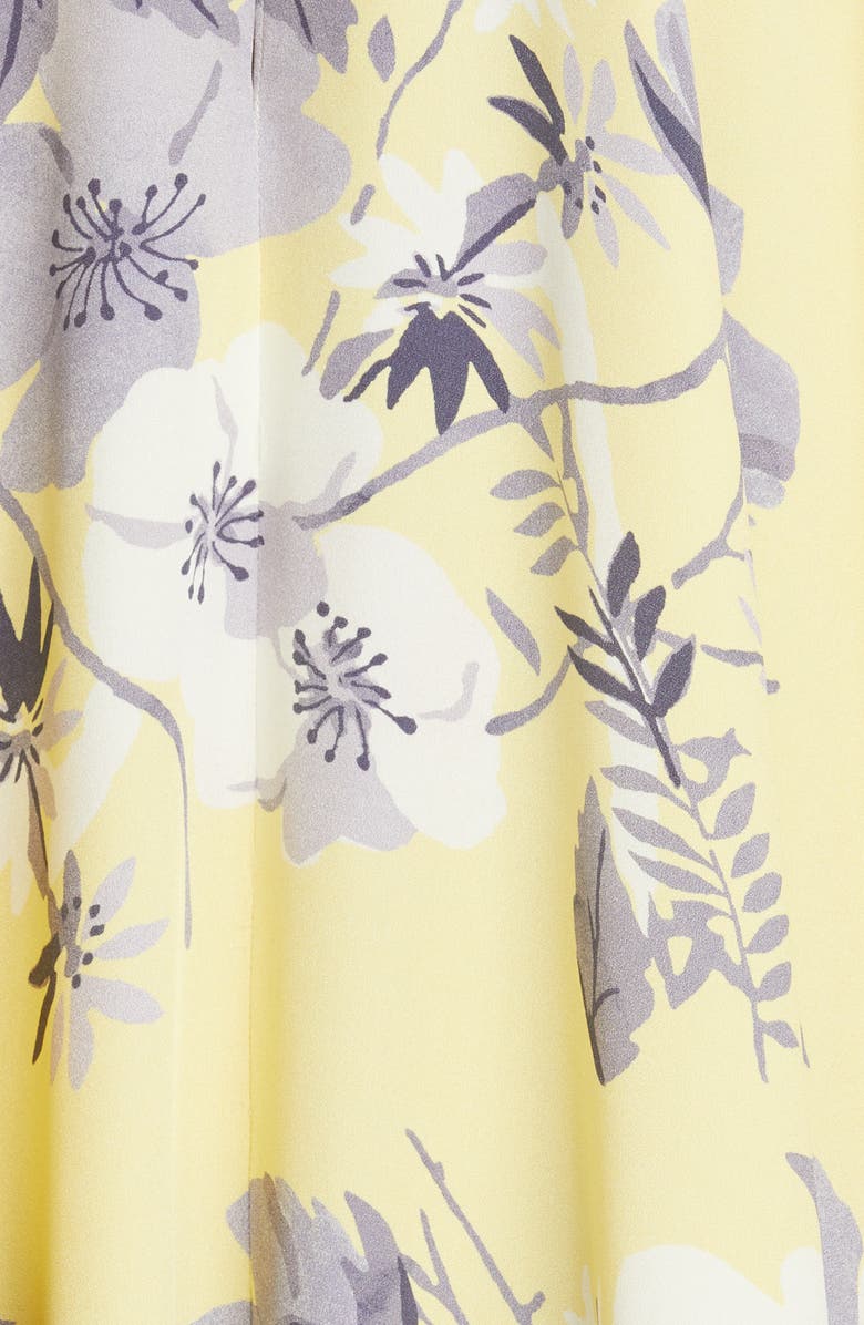 St. John Collection Floral Print Silk Maxi Dress, Alternate, color, 