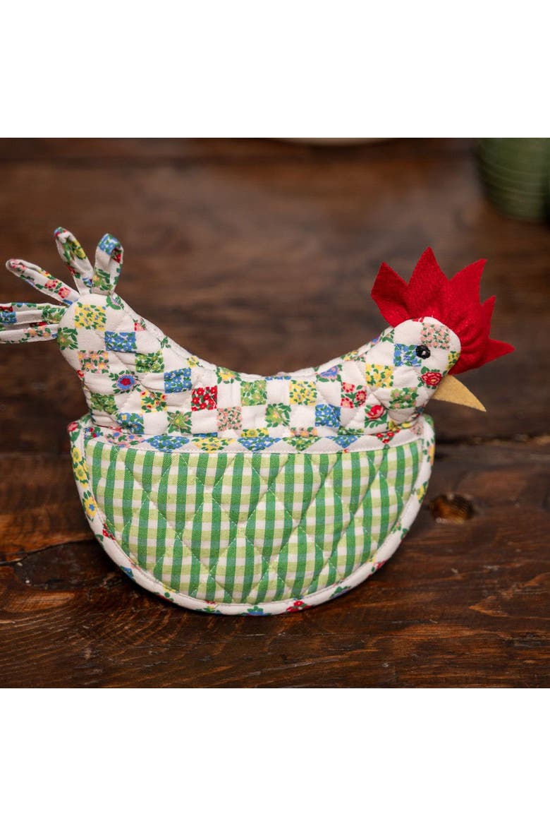 Rebecca Happy Hen Mini Mitt, Alternate, color, Green