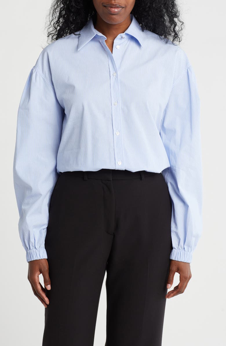 BOSS Orange Barby Cotton Button-Up Shirt, Main, color, 