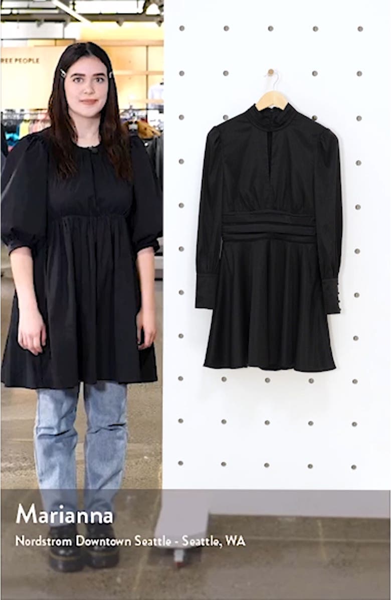 Holly Long Sleeve Minidress, sales video thumbnail