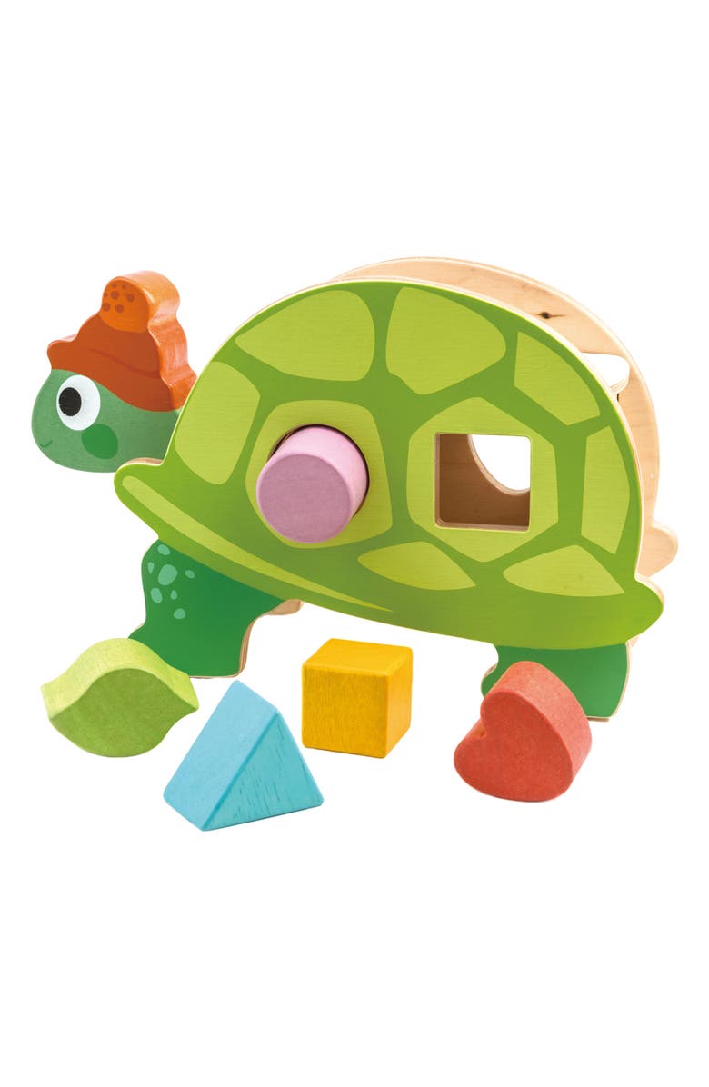 Tender Leaf Toys Tortoise Shape Sorter Toy, Alternate, color, Multi