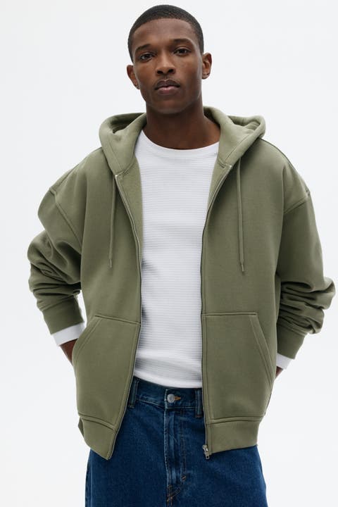 Loose  Fit Zip-through Hoodie