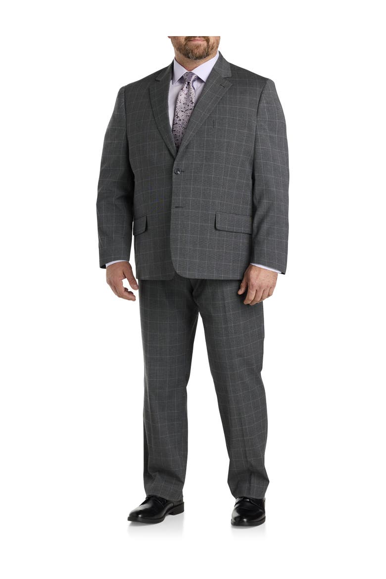 Houndstooth Jacket-Relaxer Suit Jacket, Alternate, color, GREY
