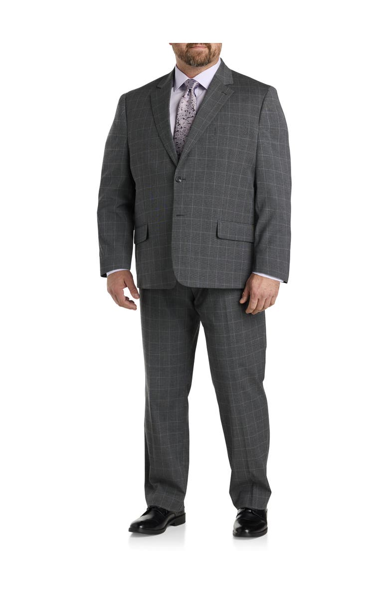 Oak Hill by DXL Houndstooth Jacket-Relaxer Suit Jacket, Alternate, color, 