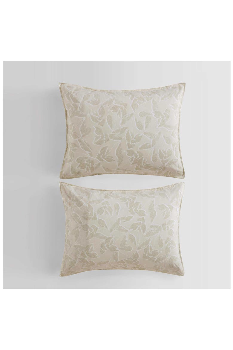 Yellow Leaves 200 Thread Count Cotton Duvet Cover & Shams Set, Alternate, color, LIGHT / MEDIUM YELLOW