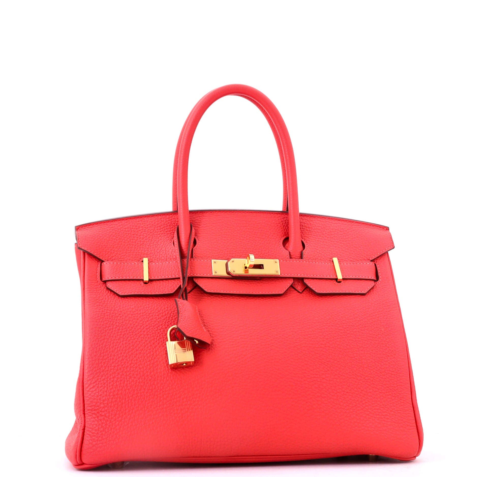 Birkin Handbag Red Togo with Gold Hardware 30, Alternate, color, Red