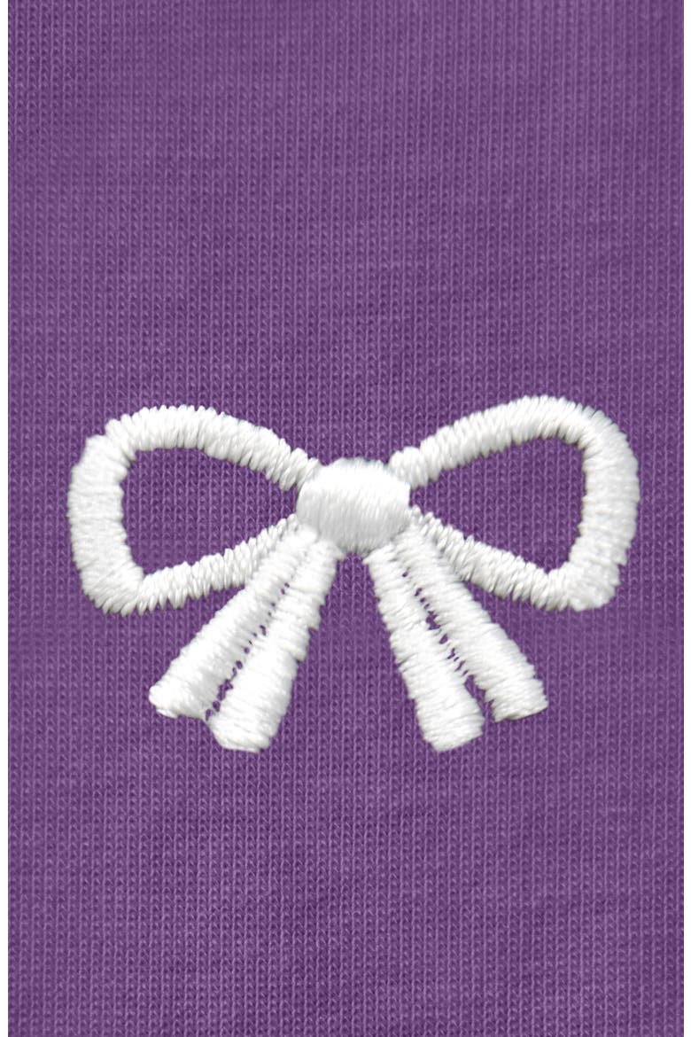 Womens Bow Jersey Tee, Alternate, color, Purple
