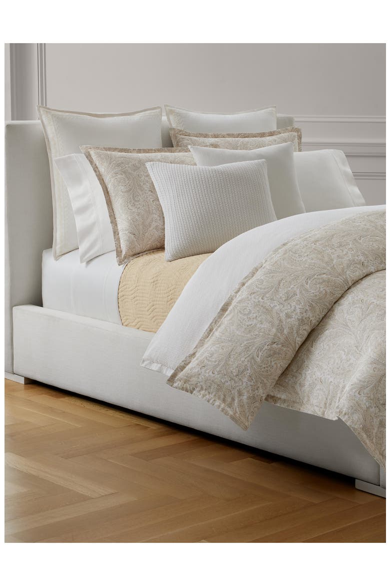 Marah Paisley Cotton Percale Comforter & Sham Set, Alternate, color, TRUE CREAM