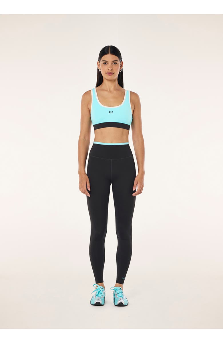 P.E Nation Pursuit Sports Bra, Alternate, color, Aqua
