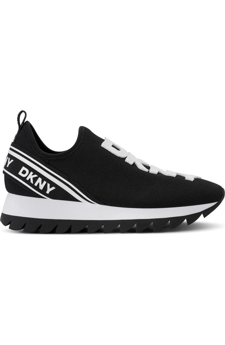 DKNY Abbi Knit Sneaker, Alternate, color, Black