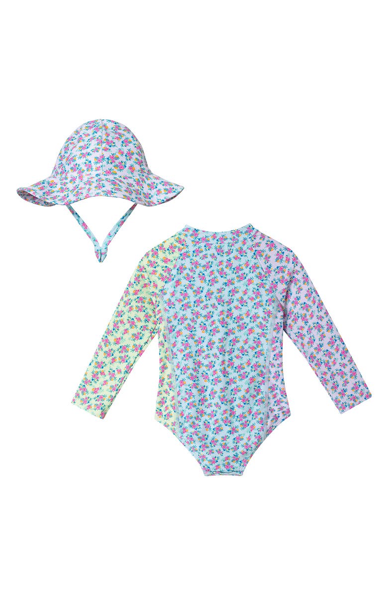 Andy & Evan Long Sleeve Rashguard & Hat Set, Alternate, color,