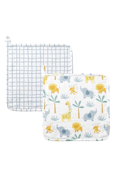 Set of 2 Muslin Washcloths