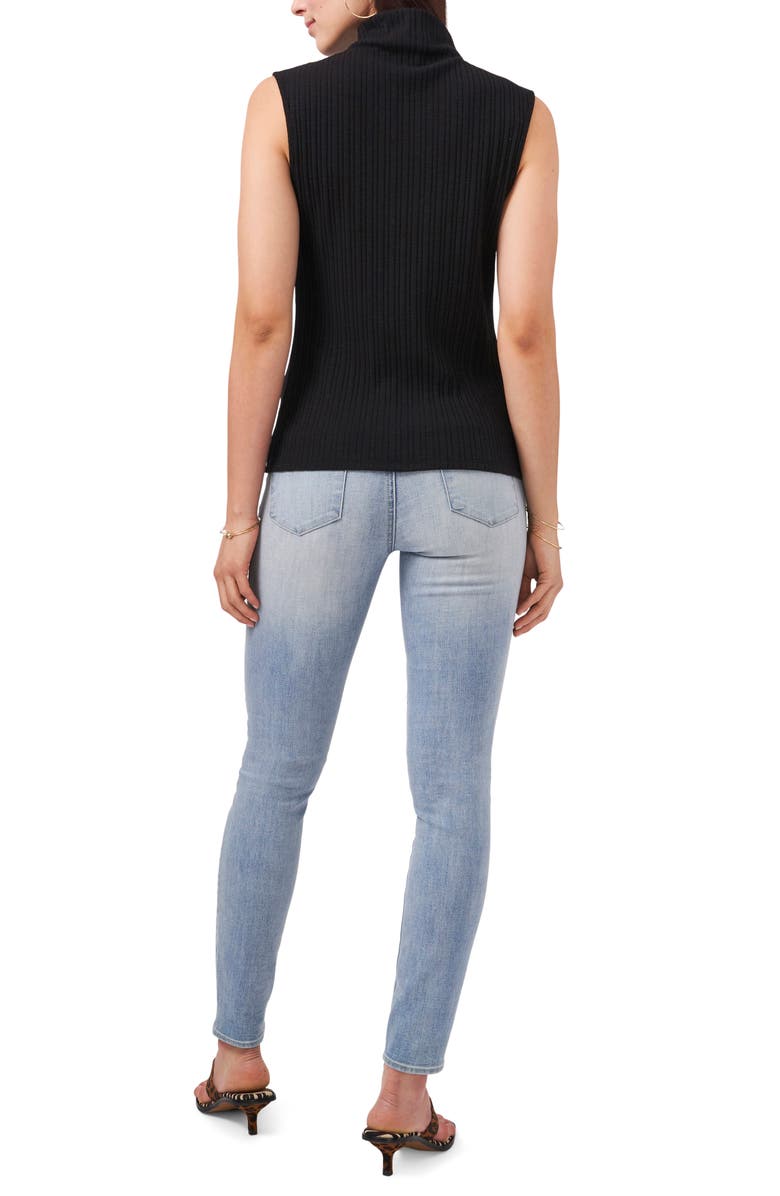 Vince Camuto Rib Mock Neck Shell, Alternate, color, 