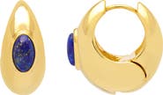 Estella Bartlett Chunky Lapis Hoop Earrings