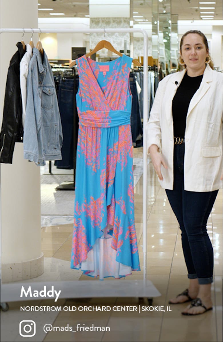 Floral High-Low Maxi Dress, sales video thumbnail