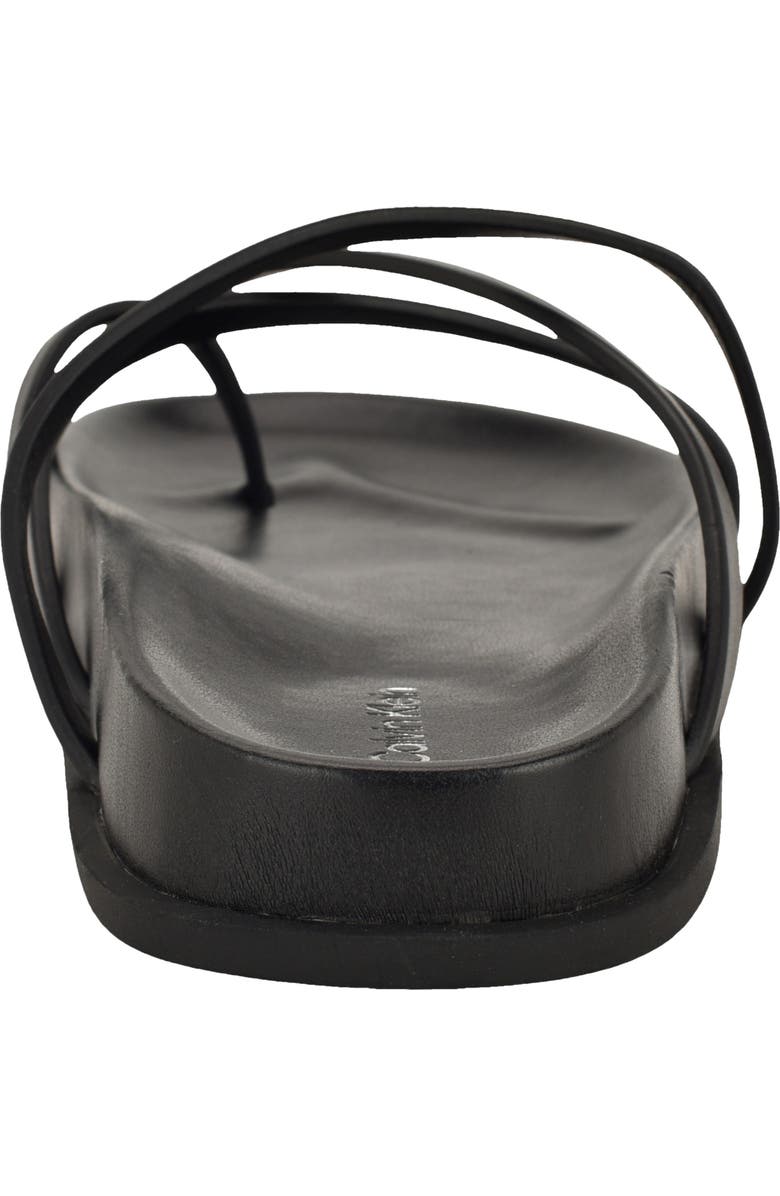 Calvin Klein Helden Toe Loop Sandal, Alternate, color, Black