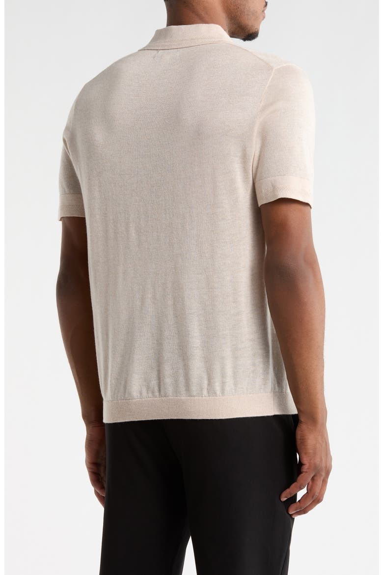 Polo Sweater, Alternate, color, BEIGE OAK HEATHER