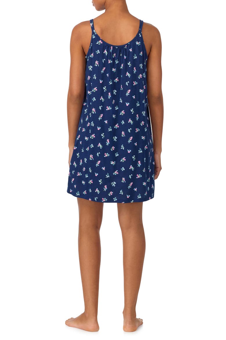 Double Strap Nightgown, Alternate, color, NAVY PRINT