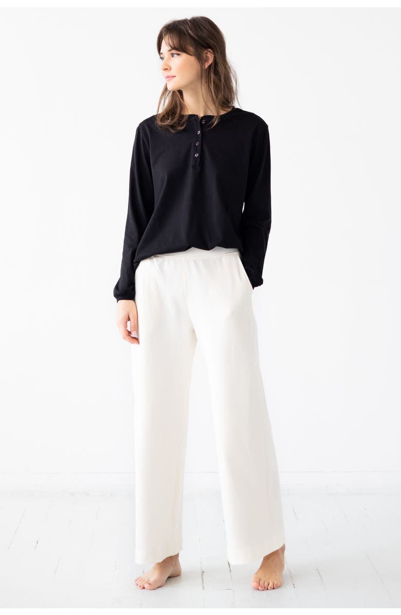 SALUA Pima Cotton Henley, Alternate, color, Black