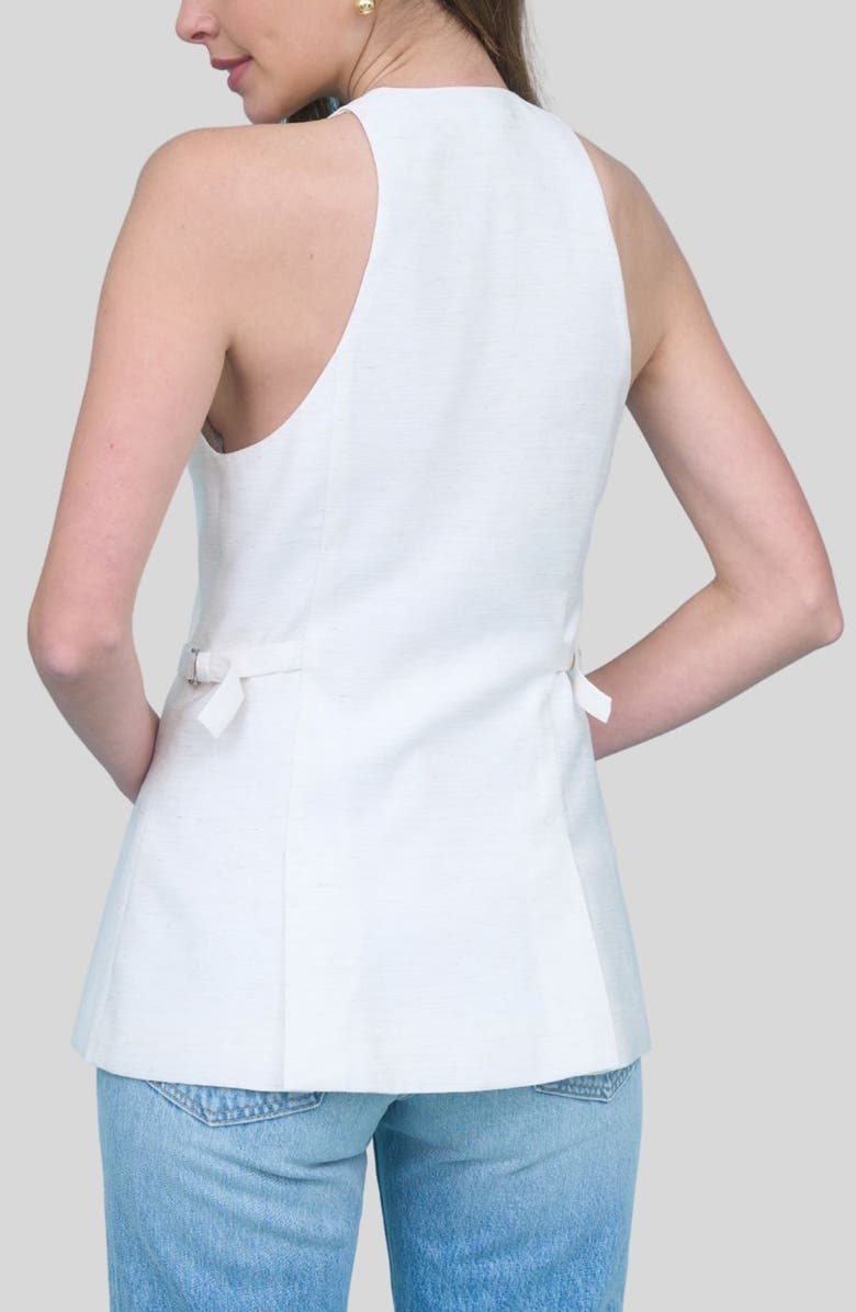 ZOE AND CLAIRE V-Neck Vest, Alternate, color, Ivory