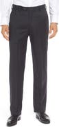 Berle Lightweight Flannel Flat Front Classic Fit Dress Trousers
