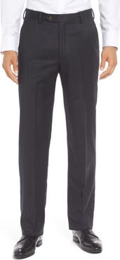 Berle Lightweight Flannel Flat Front Classic Fit Dress Trousers