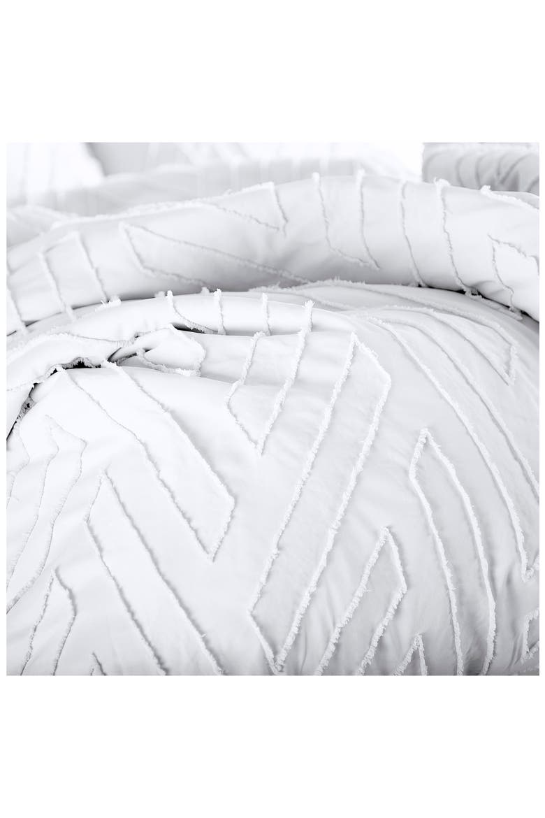 Chevron Jacquard Comforter Set, Alternate, color, WHITE