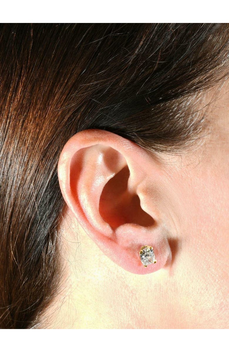 Bliss Diamond 2Ct TW Cushion Cut Diamond Studs 14k Gold Lab Grown, Alternate, color, Yellow Gold - 2Ct