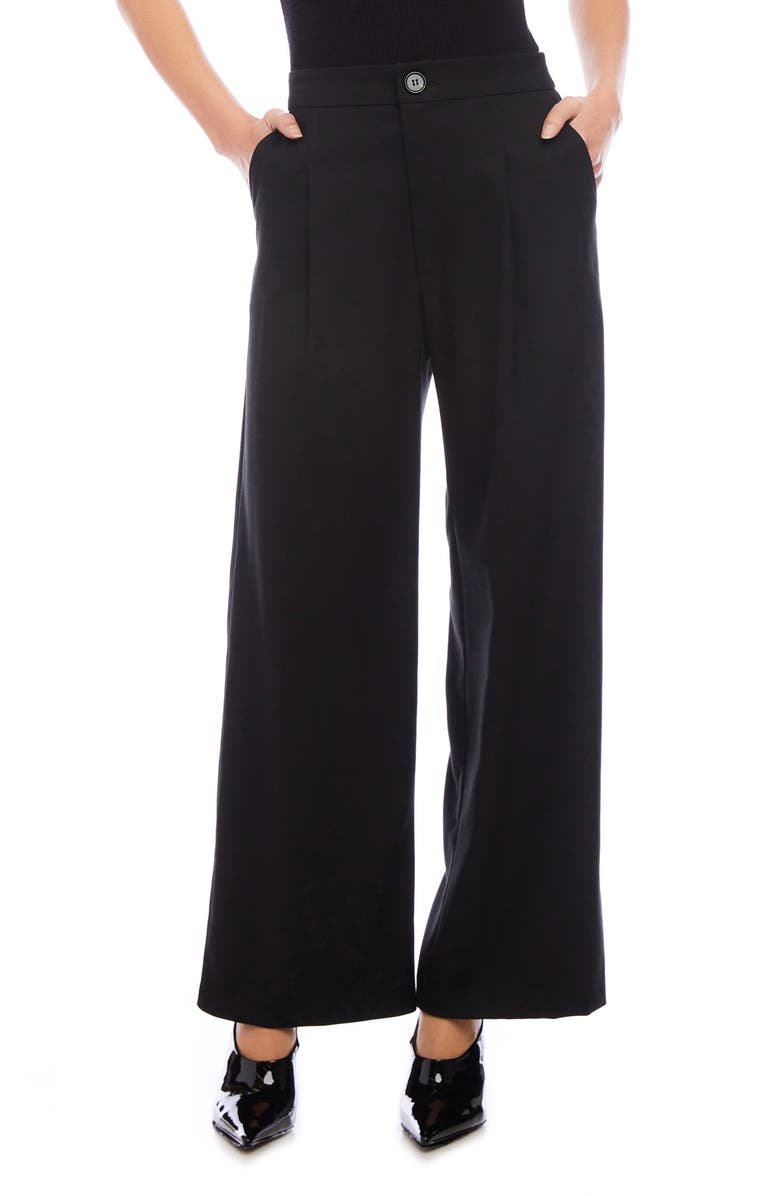 FIFTEEN TWENTY Mina High Waist Wide Leg Pants, Main, color, Black