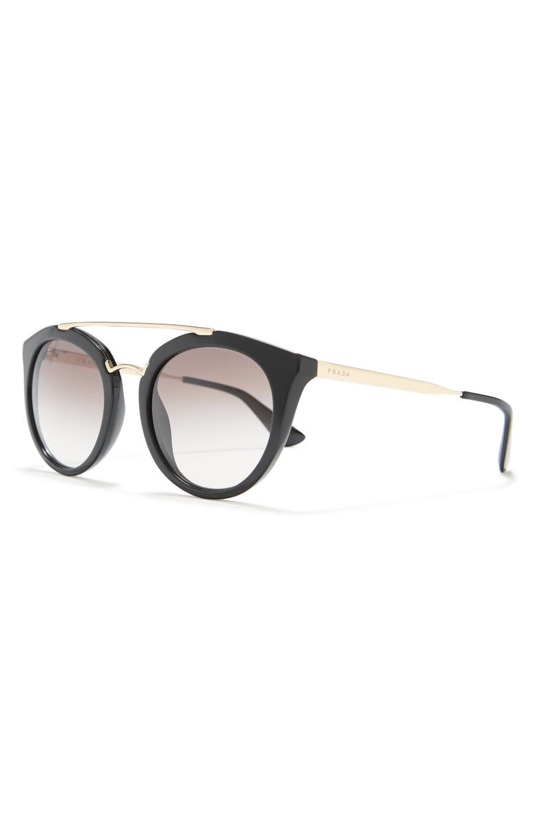Prada Cat Walk Cinema 52mm Phantos Sunglasses, Alternate, color,