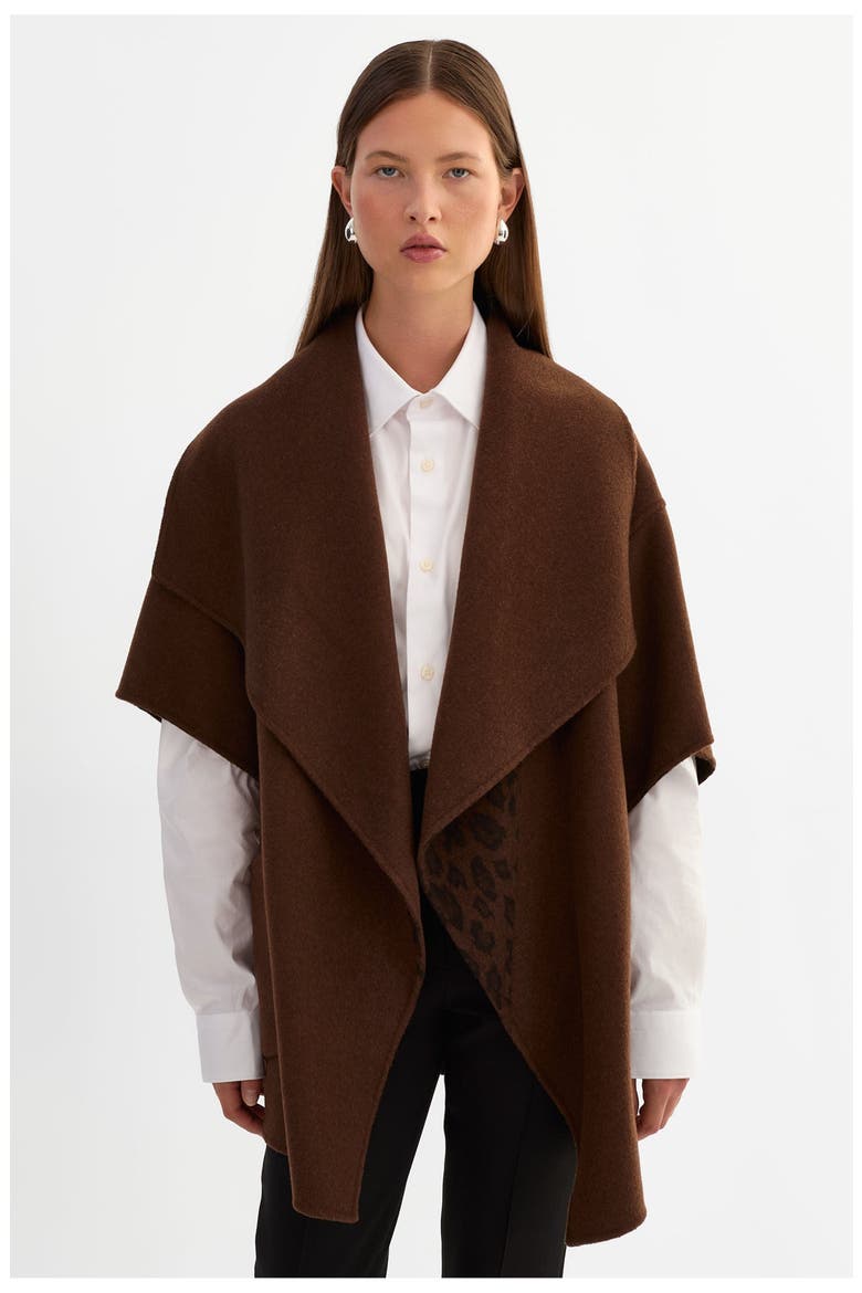 Penelope | Double Face Wool Coat, Main, color, Leopard