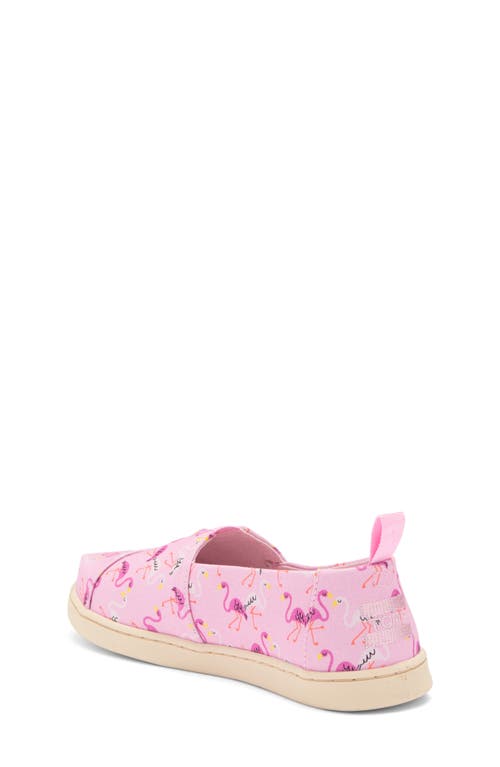 Toms Kids' Classic Alpargata Flamingo Slip-on In Pink