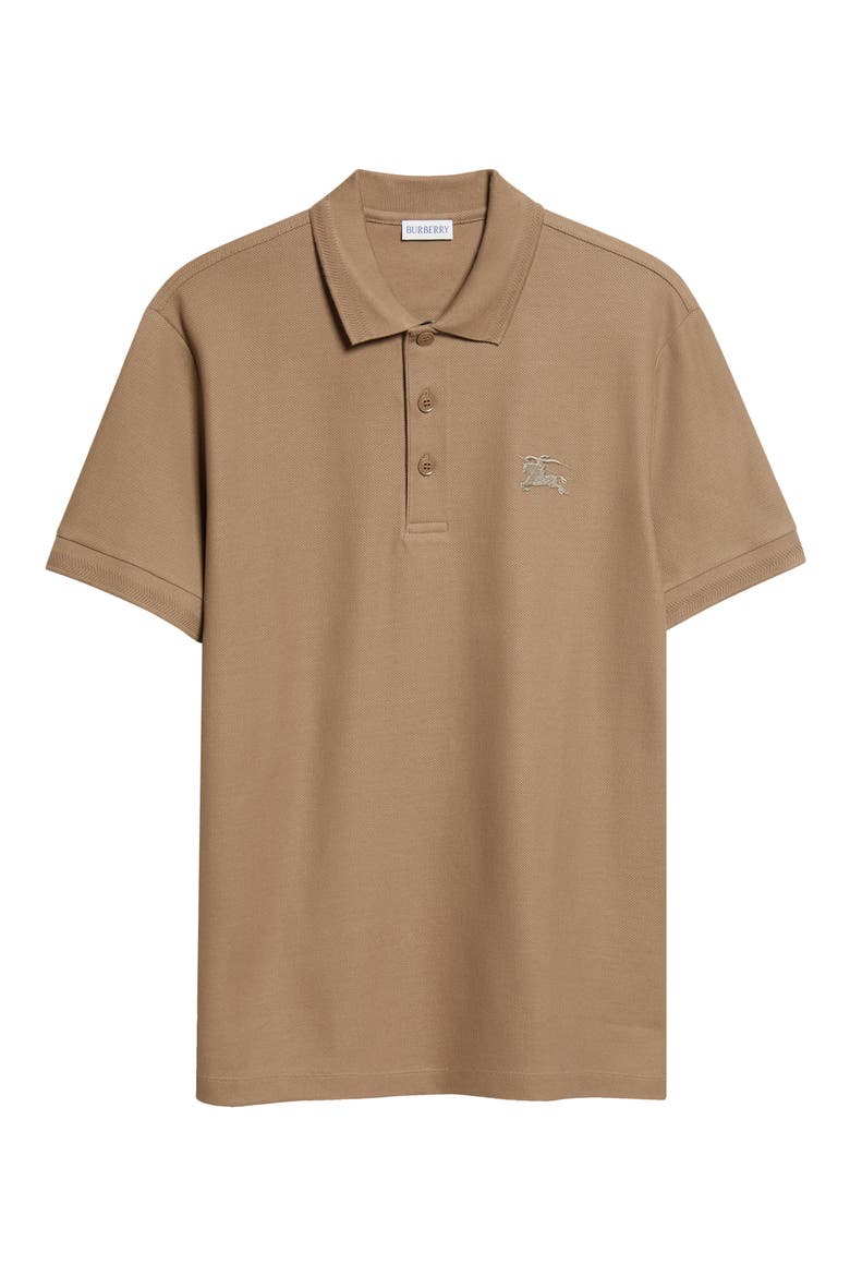 Eddie Equestrian Knight Design Cotton Piqué Polo, Alternate, color, CLAY BROWN