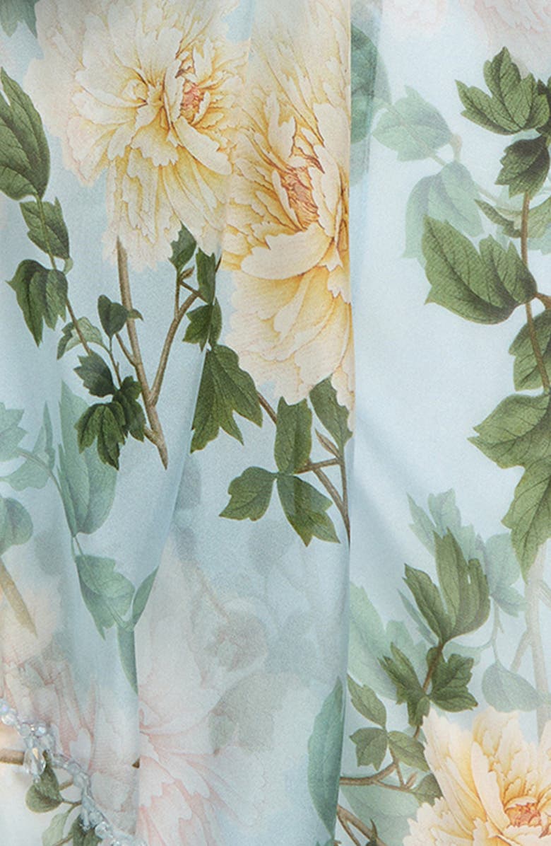 SACHIN BABI Emmy Embellished Scarf, Alternate, color, Cloud Blue Peony