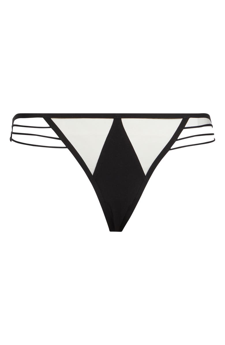 Rick Owens Intimo Bikini Bottom, Main, color, Black / Natural