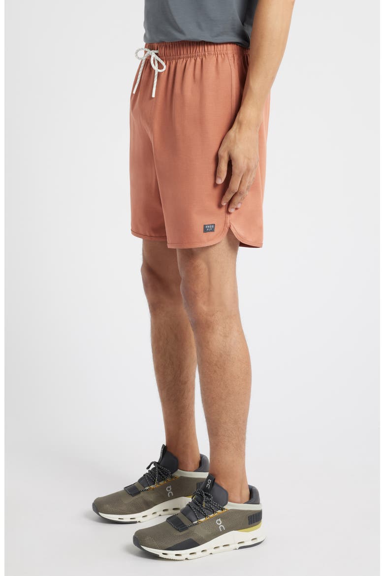 Reverb Water Resistant Hybrid Performance Shorts, Alternate, color, REDWOOD