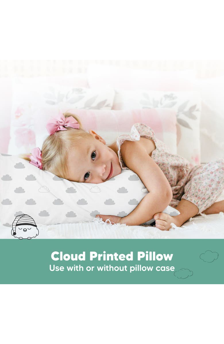 KeaBabies 2-Pack Toddler Pillows, Alternate, color, Cloud