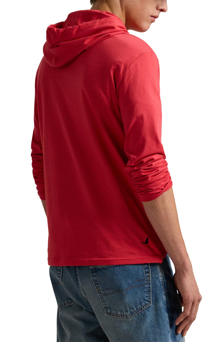 Polo Ralph Lauren Jersey Long Sleeve Hooded T-Shirt, Alternate, color,